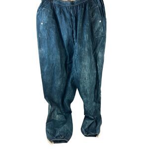 Frogg toggs fishing active waterproof elastic pants 2x snap hems (hem has damage